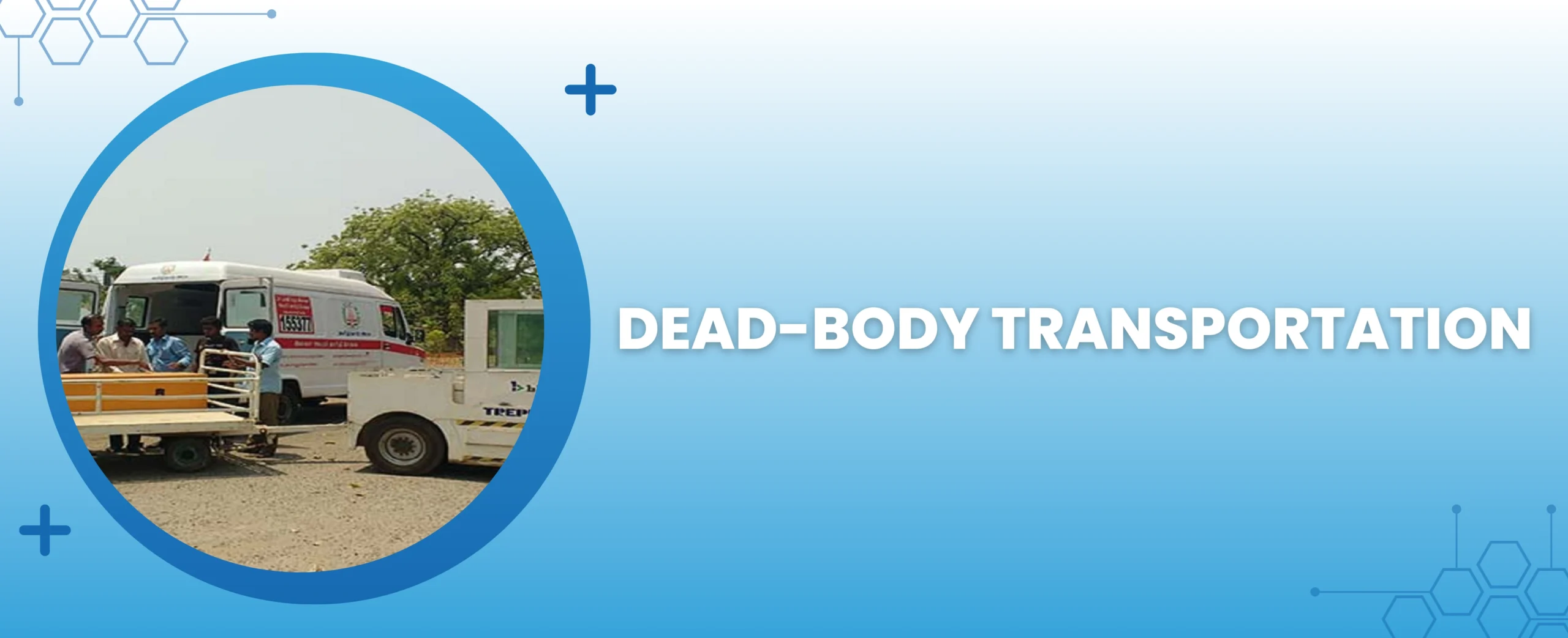 dead body transportation banner