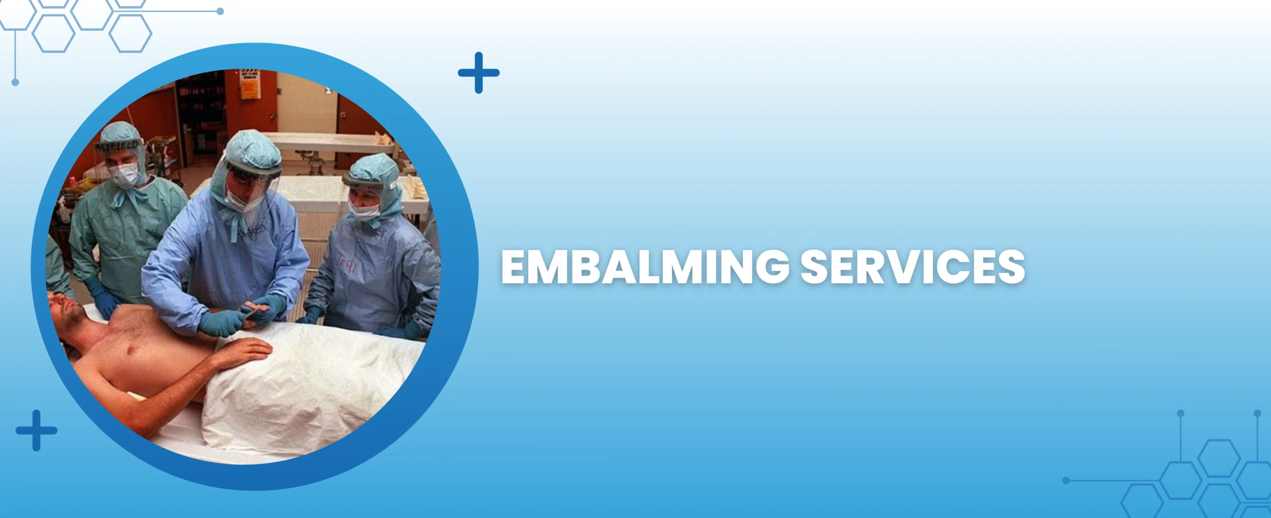 Embalming services banner