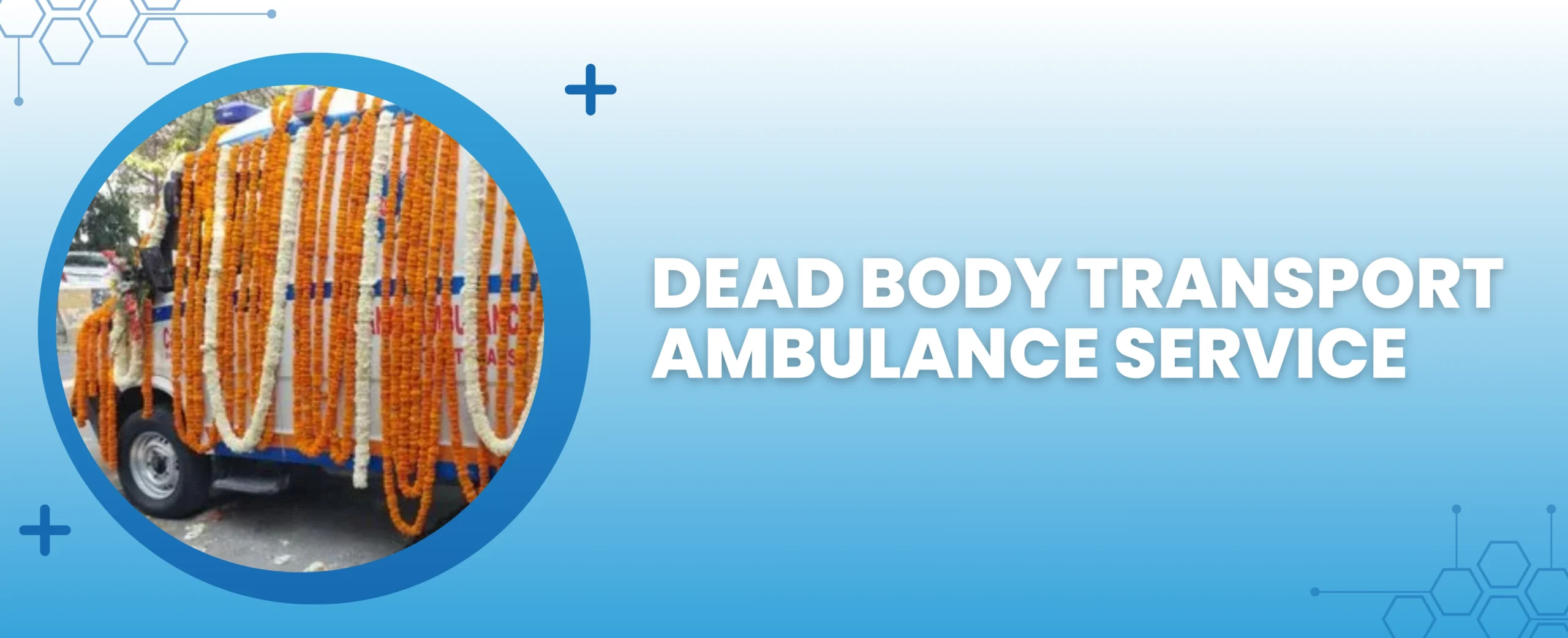 dead body transport ambulance services banner
